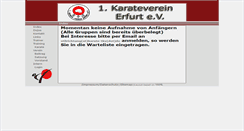 Desktop Screenshot of erster-karateverein-erfurt.de