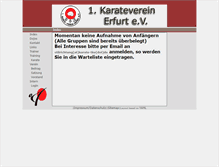 Tablet Screenshot of erster-karateverein-erfurt.de